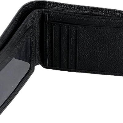 Ví Nam Da Bò Mini Huy Hoàng HT2126 (12.5 x 10 cm) - Đen