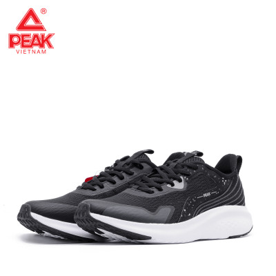 Giày Chạy Bộ Nữ PEAK EW12288H  Đen Trắng 