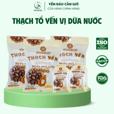 Yến Đào - Thạch Yến Vị Mật Dừa Nước, Bổ Sung Năng Lượng, Thanh Mát Mỗi Ngày