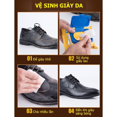 Giấy vệ sinh  giày thể thao cho nam và nữ ,  bịch 30 tờ ,tiện lợi siêu sạch vệ sinh giày nhỏ gọn dễ dàng mang theo 