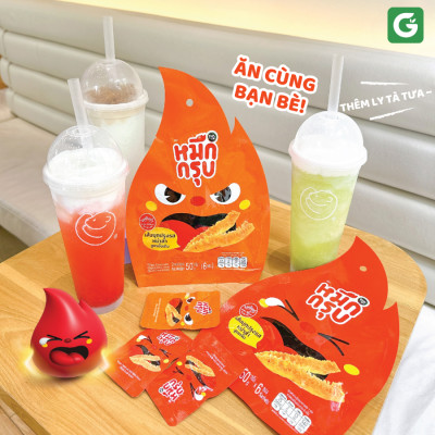 [Mua 10 tặng 2] Mực sật SunSu Thái Lan - Cay tê chuẩn vị Tứ Xuyên, Giòn Sật