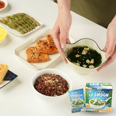 Thùng 12 hộp canh rong biển hộp 10 gói không bột ngọt - TÂM MINH FOODS