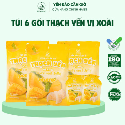 Yến Đảo - Thạch Tổ Yến Vị Xoài Hương Vị Trái Cây Tươi Ngon, Dinh Dưỡng Cho Cả Gia Đình
