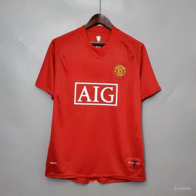 Áo Bóng Đá Retro Manchester United 2008 - Sân Nhà In Tên Ronaldo Số 7 bản cao cấp vải Cotton Polyester