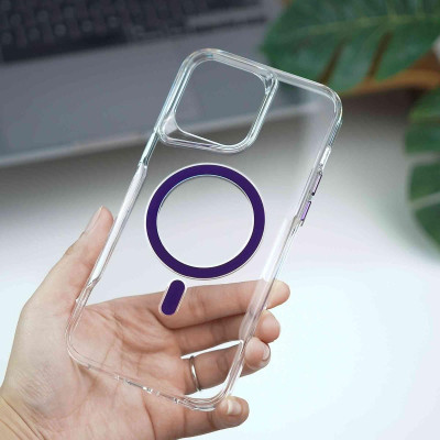 Ốp lưng chống sốc trong suốt chống ố vàng cho iPhone 12, 13 ,14 ,15 Pro Max hiệu Likgus CANDY, Nút bấm kim loại, viền bảo vệ camera - Hàng nhập khẩu