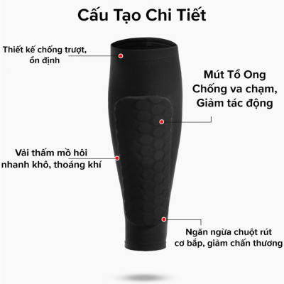 Băng Đai Bảo Vệ Bắp Chân Chính Hãng dododios Chọn Màu - Size, Có Miếng Lót Đệm Dày Bảo Vệ Ống Đồng Khi Chơi Thể Thao