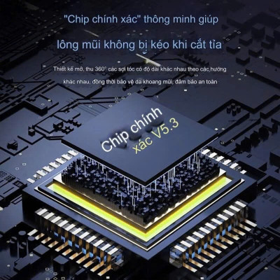 Máy cắt tỉa lông mũi chuyên nghiệp pin sạc chống nước MÀU ĐEN hoàn hảo cho vẻ ngoài của bạn