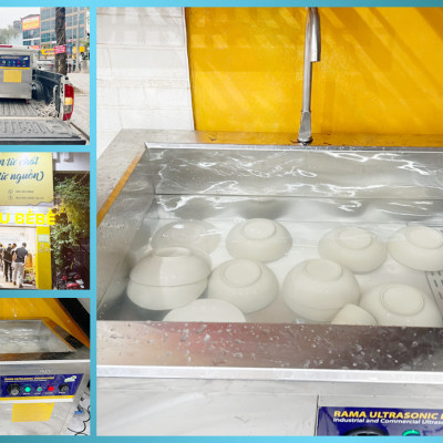 Máy rửa chén sóng siêu âm công nghiệp Rama dung tích 144L RB1000- Hàng chính hãng