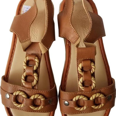 Giày Sandal Nữ BIGGBEN Da Bò Thật SDN0399