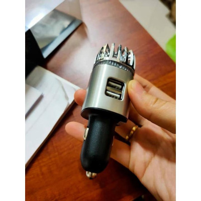 Máy lọc không khí xe hơi ô tô công nghệ ion âm USA lọc mùi khử khuẩn kèm 2 cổng sạc nhanh loại tốt mẫu mới