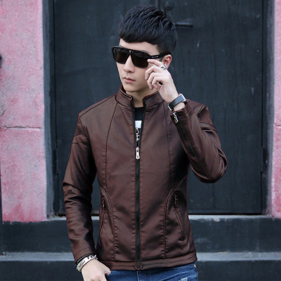 Áo khoác da nam lót lông SITAKI cao cấp - AD14 Đen