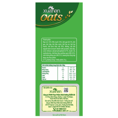 Combo 5 túi: NC Óc Chó Mè Đen+YM Hạnh Nhân+Gạo Lức Huyết Rồng+Dinh Dưỡng Canxi+NC Yến Mạch[ít đường 400gr](Tặng Kèm 2 Túi Yến Mạch 150G)