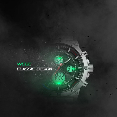 Đồng hồ nam kỹ thuật số WEIDE WH6906 Màn hình kép Hai chuyển động,chống thấm nước