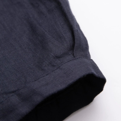 Đầm nữ suông dáng xòe cổ sen phối cúc kín đáo có kèm dây thắt eo chất liệu Linen cao cấp, thanh lịch 