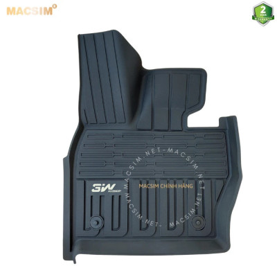 Thảm lót sàn xe ô tô LANDROVER RANGE ROVER SPORT 2023 new nhãn hiệu Macsim 3W - chất liệu nhựa TPE đúc khuôn cao cấp - màu đen