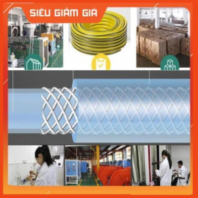 Bộ dây vòi xịt nước rửa xe, tưới cây . tăng áp 3 lần, loại 7m, 10m 206701-3 đầu đồng, cút,nối vàng+ tặng mở chai