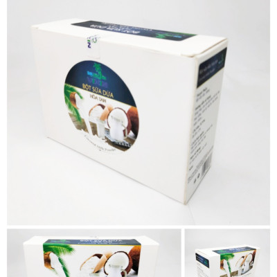 Bột Sữa Dừa Hòa Tan VIKIN, hộp 6 gói x 17g, thơm ngon dùng để pha chế thức uống và các món ăn.