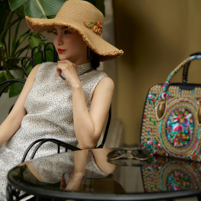 Áo Dài Cách Tân Organza Mai ADA011 thời trang thiết kế Hity