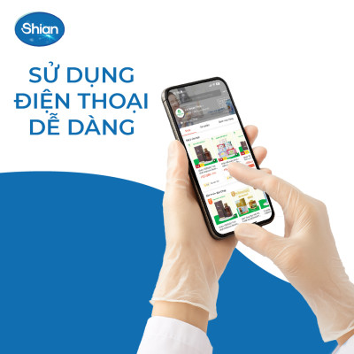 [50 đôi] Găng Tay Vinyl không bột không lo dị ứng, an toàn cho tay dùng trong Thực Phẩm, Vệ Sinh