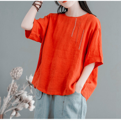 Áo kiểu nữ form rộng fullsize M đến 2XL, áo đũi nữ thêu hoa họa tiết dễ mix đồ Haint Boutique ALe17