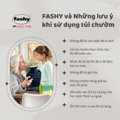 Túi chườm Fashy Germany Bọc Len 100% nhập khẩu từ Đức