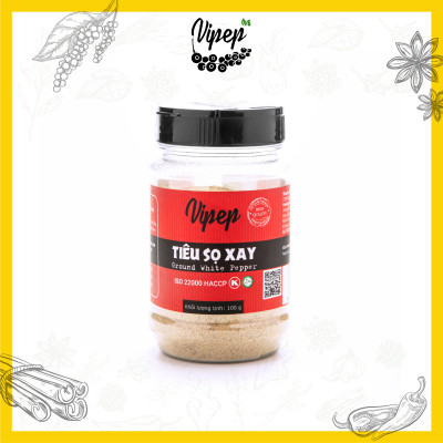 Tiêu Sọ Xay Tự Nhiên Vipep Hũ Nhựa 100g