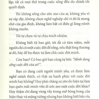 Mình Đang Sống Cuộc Đời Của Ai? (Tái Bản 2023)
