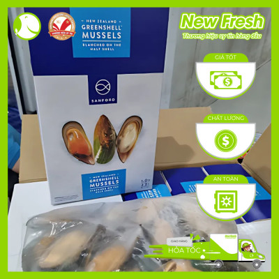 [GIAO NHANH HCM] Vẹm Xanh Newzealand Sanford - Hộp 1Kg