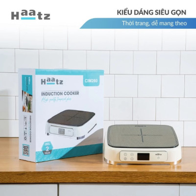 Bếp Từ Đơn Haatz CIM260 Màn Hình Led, 2100W Mặt Kính Ceramic, 9 Mức Nhiệt, Hẹn Giờ - Hàng Chính Hãng