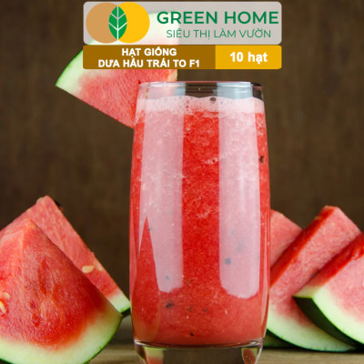 Hạt Giống Dưa Hấu Lai F1 Greenhome, Gói 10 Hạt, Dễ Trồng Quanh Năm, Nảy Mầm Cao, T26