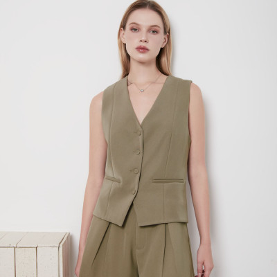 DOTTIE - Quần ngắn xếp ly lưng cao - Q0324