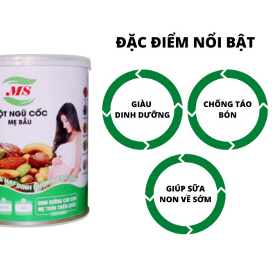 Ngũ cốc bà bầu MS (500g) 30 loại hạt mẫu mới, bột ngũ cốc bầu, ngũ cốc dinh dưỡng cho bà bầu.