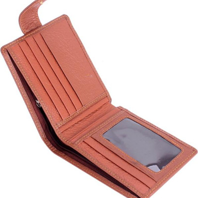 Ví Nam Bấm Nút Huy Hoàng HT2141 (12.5 x 10 cm) - Da Bò