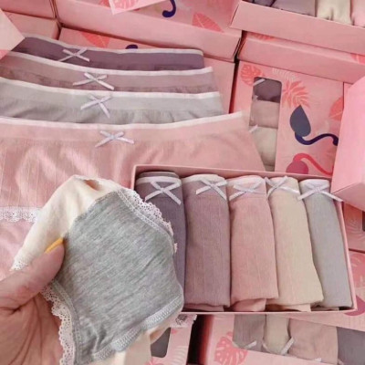 Hộp 5 quần chíp hồng hạc kháng khuẩn cho nữ