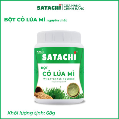 Bột Cỏ Lúa Mì nguyê n chấ t SATACHI. Tha nh lọc cơ thể, tăn g cườn g h ệ m iễn dịch, bổ m áu, ổn định đườ ng huy ết. Hộp 68g