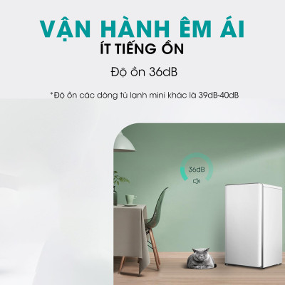 Tủ lạnh Mini Hisense 82 Lít HR08DR/HR08DW tiết kiệm điện, làm lạnh nhanh, bảo hành 24 tháng - HÀNG CHÍNH HÃNG