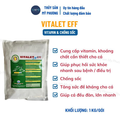 Chống sốc bổ sung vitamin điện giải khoáng Vitalec Fish Plus tăng sức đề kháng khỏe cho tôm thẻ cá lươn ếch ốc ba ba