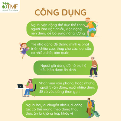 Bột ngũ cốc nảy mầm Tami 126g 7 gói TÂM MINH FOODS ít ngọt dinh dưỡng giảm cân