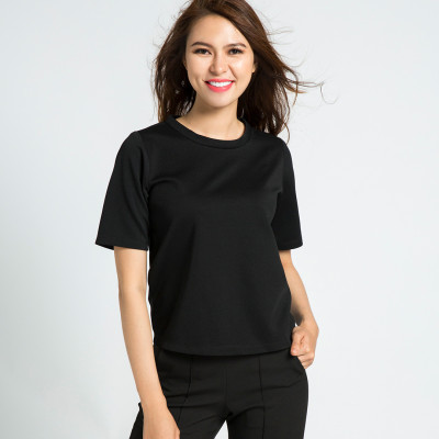 Áo Tshirt Phối Voan Hity TOP071 (Đen Huyền Bí)