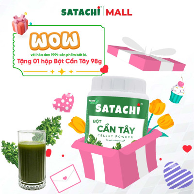 Viên Bột Khổ Qua Nguyên Chất SATACHI – 100% Từ Mướp Đắng – Dạng Viên Tiện Lợi – Hộp 180 viên