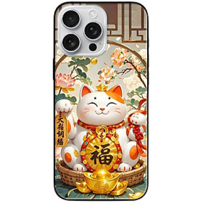 Ốp lưng cho IPhone 15 - 15 Plus - 15 Pro - 15 Pro Max - 16 - 16 Plus - 16 Pro - 16 Pro Max - Mèo Thần Thài Trắng Đẹp - Hàng Chính Hãng