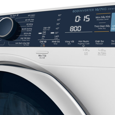 Máy Giặt Sấy Electrolux EWW1024P5WB - 10kg - Hàng Chính Hãng