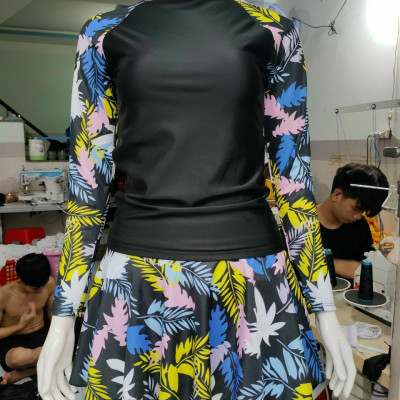 Set Váy Bơi Đi Biển Nữ Dài Tay