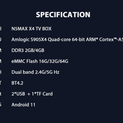 Android tivi box MAGICSEE N5 MAX X4 Ram 4G Android 11 điều khiển giọng nói kiêm bàn phím chuột bay có đèn nền dual wifi 2 băng tần bluetooth S905X4 cài sẵn phim, truyền hình cáp miễn phí vĩnh viễn cáp miễn phí vĩnh viễn - Hàng nhập khẩu 