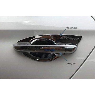 Bộ ốp  hõm cửa Accent 2018 2019 2020 2021 mạ crom