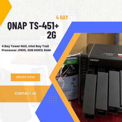 Thiết bị lưu trữ QNAP TS-451+-2G- Hàng chính hãng