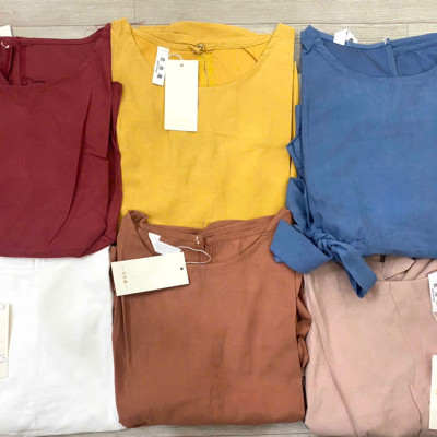 Áo kiểu nữ đẹp form rộng hàng Quảng châu, chất liệu vải mềm mát, phong cách Hàn Quốc, Áo Babydoll tay ngắn NeSa Shop