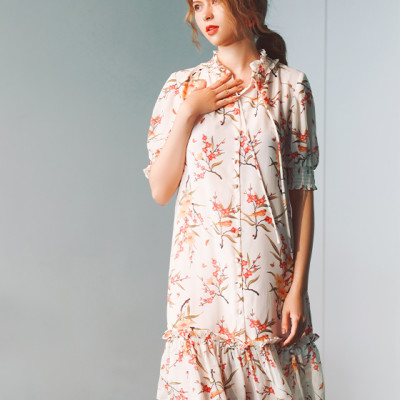 Đầm Babydoll Sakura DRE159 Thời trang thiết kế Hity