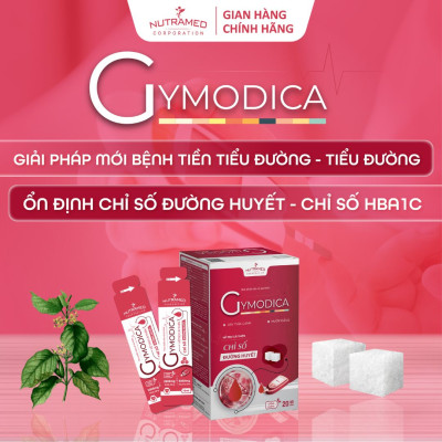 Gói uống Gymodica hỗ trợ ổn định chỉ số đường huyết cho người bị tiểu đường (20 gói) - Nutramed