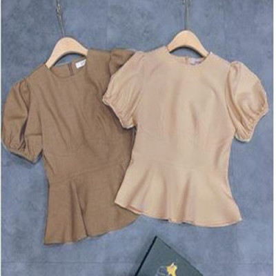 ÁO CỔ TRÒN PEPLUM